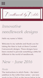 Mobile Screenshot of needleworkbynikki.co.uk